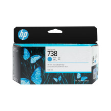 HP Cartuccia di inchiostro ciano DesignJet 738 da 130 ml