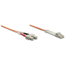 Intellinet 1.0m LC-SC M/M cavo InfiniBand e in fibra ottica 1 m Arancione