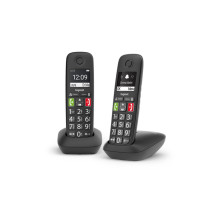 GIGASET E290 (NERO) - TELEFONO CORDLESS SENIOR DOPPIO - VIVAVOCE - TASTI GRANDI SIEE290DUOBK
