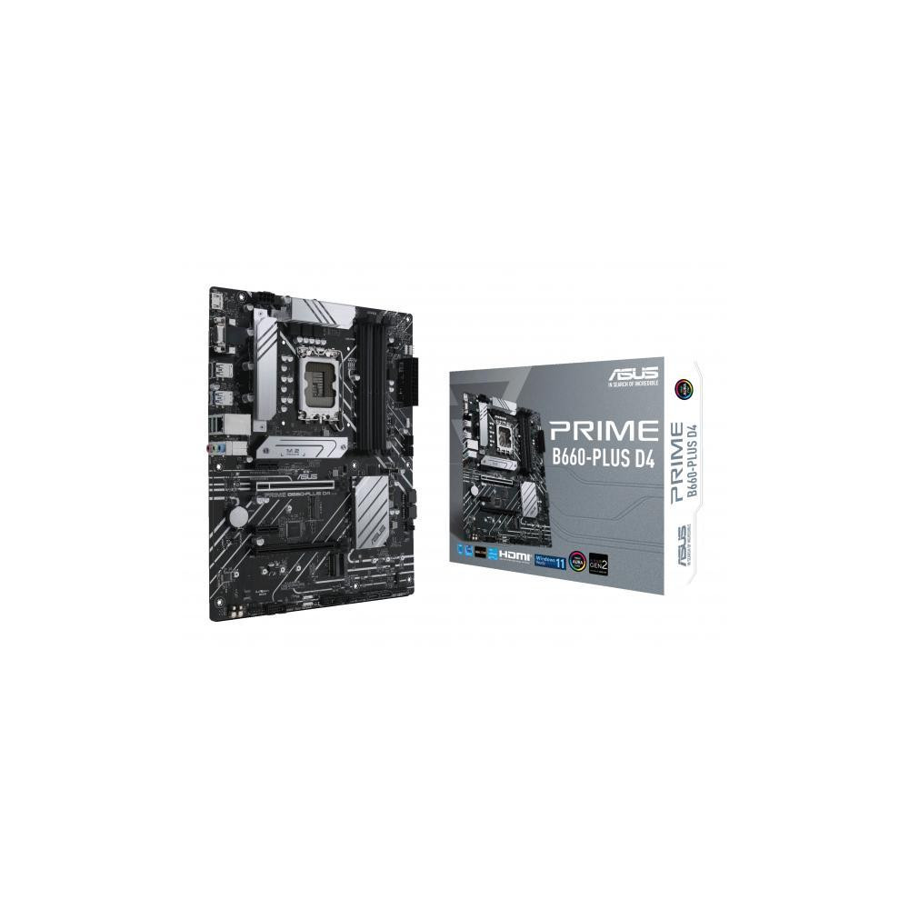 MB ASUS PRIME B660-PLUS D4 LGA1700 (ALDER LAKE) 4DDR4 VGA+HDMI+DP PCIE , 6*SATA,M.2 ATX