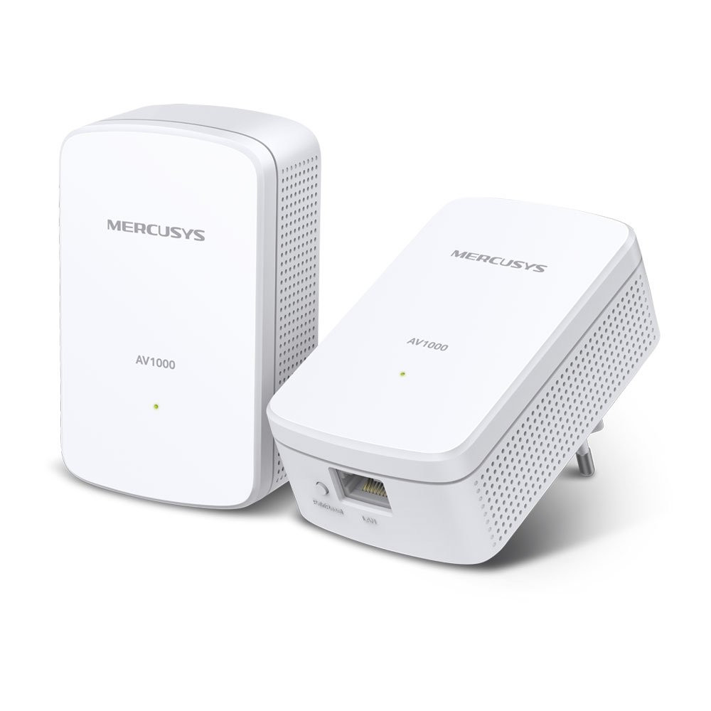 POWERLINE AV1000 STARTERKIT 2XMP500 1000MBPS BROADCOM CPU 1P GIGABIT