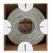 Techly ITP9-FLU-0305 Cavo a coppie intrecciate Cat6 UTP 305m CCA Grigio