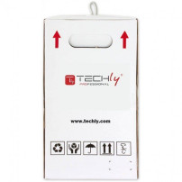 Techly ITP9-FLU-0305 Cavo a coppie intrecciate Cat6 UTP 305m CCA Grigio