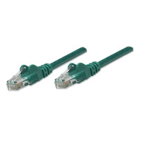 Intellinet Cat5e, 0.45m cavo di rete Verde 0,5 m U/UTP (UTP)