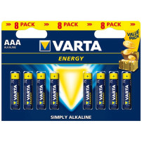 VARTA ENERGY - BLISTER 8 BATTERIE MINISTILO AAA - MASTER CARTON DA 20 PZ VARENERGY-AAA-8