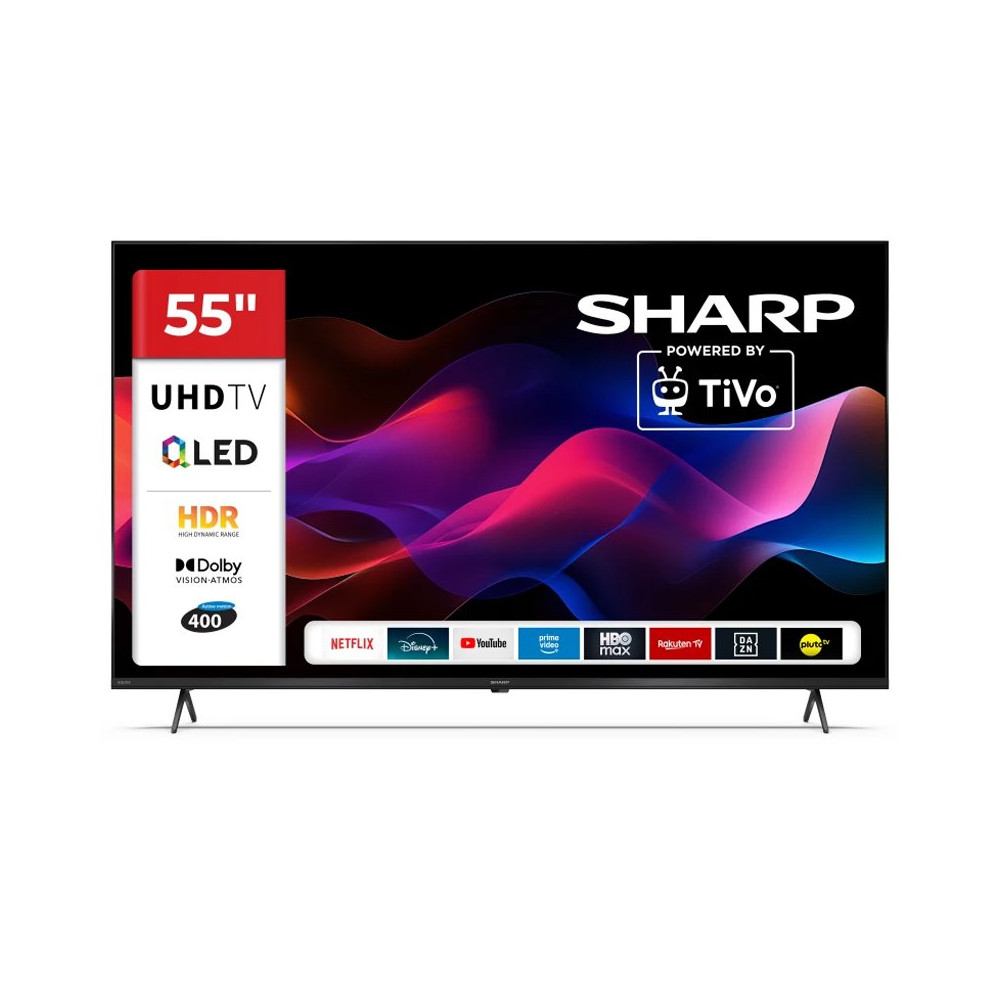 SHARP 55HM5246E - 55"" SMART TV QLED 4K - FRAMELESS - HDR - AUDIO HARMAN KARDON - IT SHA55HM5246E