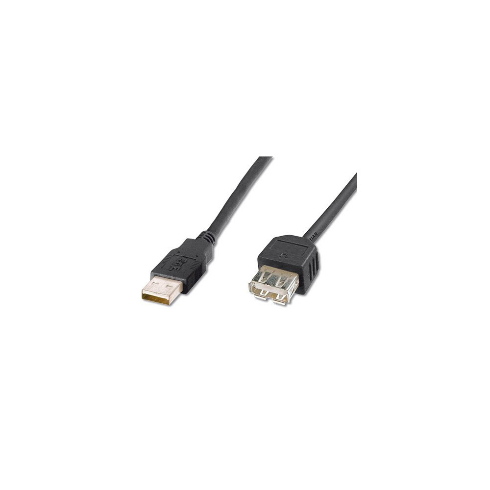 CAVO PROLUNGA USB 1.8MT BLACK M/F - DIGITUS PROLUSB2.01.8MT
