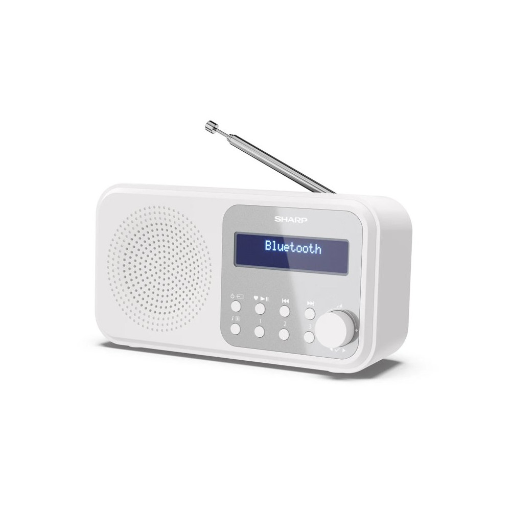 SHARP DR-P420(WH) - RADIO DIGITALE PORTATILE - DAB/DAB+ - LCD MONOCROMATICO - BLUETOOTH 5.0 - WHITE SHADRP420W