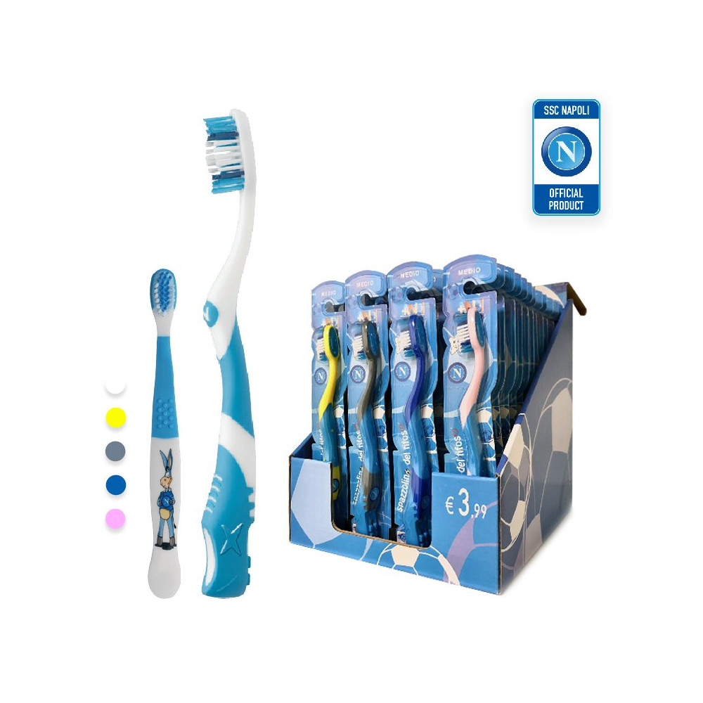 NAPOLI KST-K6NA48 - SET 48 SPAZZOLINI DA DENTI PER ADULTO (FANTASIA UNICA) + BAMBINO (FANTASIE ASSORTITE) NEMESI KSTK6NA48AUCBMC