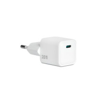 VULTECH CC-120PDCUGWH - CARICATORE UNIVERSALE 1 PORTA TYPE-C PD20 QC 3.0 GAN  20W - BIANCO DIMENSIONI COMPATTE VULCC-120PDCUGWH