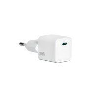 VULTECH CC-120PDCUGWH - CARICATORE UNIVERSALE 1 PORTA TYPE-C PD20 QC 3.0 GAN  20W - BIANCO DIMENSIONI COMPATTE VULCC-120PDCUGWH