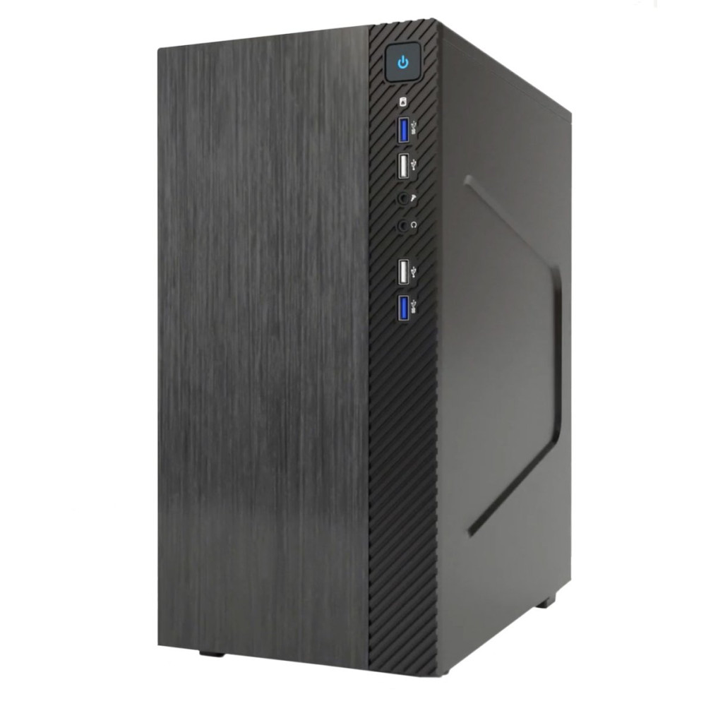 CASE ITEK MICRO ATX "SMALLCOM-B" MINI TOWER 2*USB2, 2*USB3, No Alim. Brushed - ITOCSCB122 ITOCSCB122 ITEK