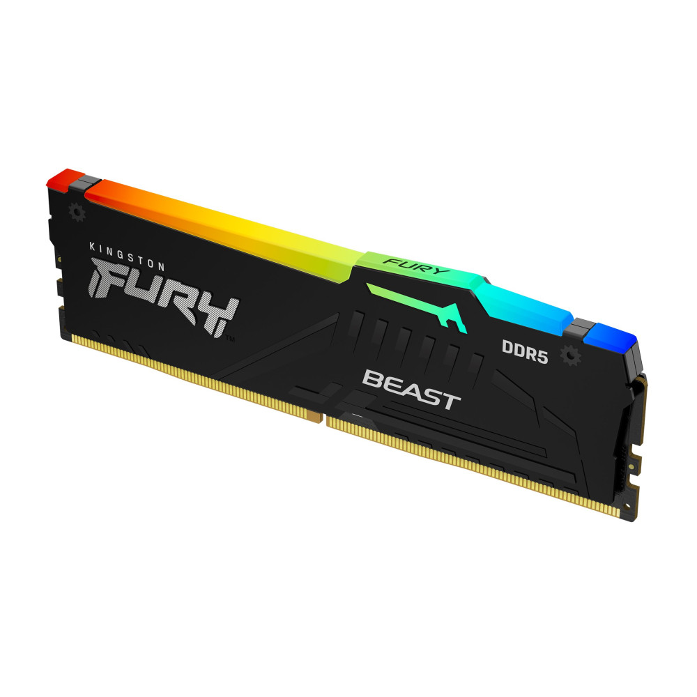 DDR5 KINGSTON  16Gb 5600Mhz -  FURY BEAST RGB CL40 DIMM - KF556C40BBA-16 KF556C40BBA-16 KINGSTON