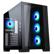 CASE ITEK TOWER "DARK CAVE" GAMING  2*USB3,1*USB-C 4*12cm fan ARGB, Trasp Wind, -  ITGCADCAGB ITGCADCAGB ITEK