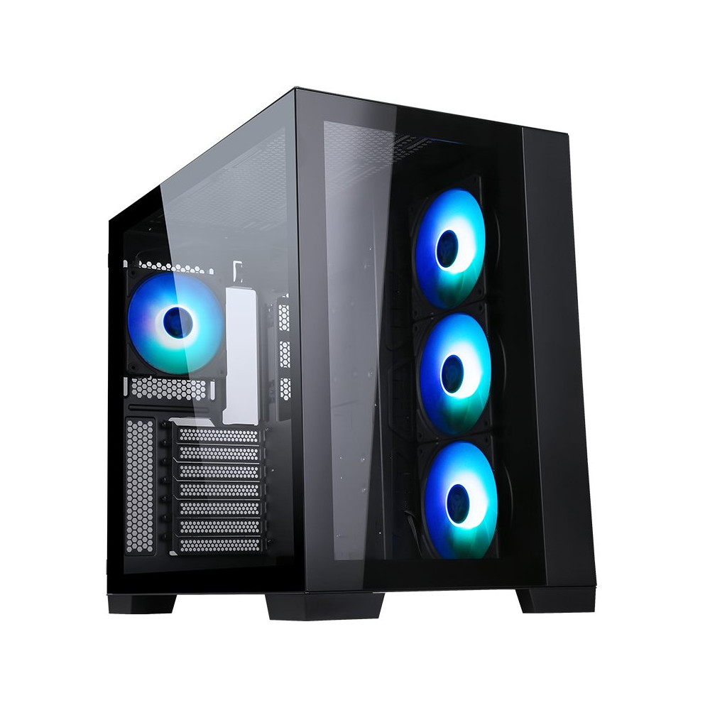 CASE ITEK TOWER "DARK CAVE" GAMING  2*USB3,1*USB-C 4*12cm fan ARGB, Trasp Wind, -  ITGCADCAGB ITGCADCAGB ITEK
