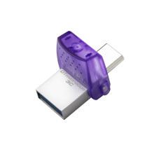FLASH DRIVE KINGSTON USB 3.2  128GB "DT DUO"- USB-C+USB3 - DTDUO3CG3/128GB DTDUO3CG3/128GB KINGSTON