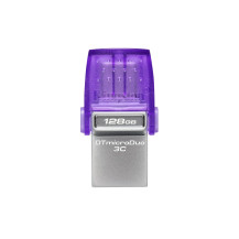 FLASH DRIVE KINGSTON USB 3.2  128GB "DT DUO"- USB-C+USB3 - DTDUO3CG3/128GB DTDUO3CG3/128GB KINGSTON