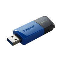 FLASH DRIVE KINGSTON USB 3.2  64GB "EXODIAM" - DTXM/64GB - NERO+BLU DTXM/64GB KINGSTON