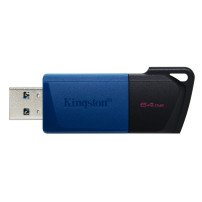 FLASH DRIVE KINGSTON USB 3.2  64GB "EXODIAM" - DTXM/64GB - NERO+BLU DTXM/64GB KINGSTON