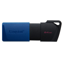 FLASH DRIVE KINGSTON USB 3.2  64GB "EXODIAM" - DTXM/64GB - NERO+BLU DTXM/64GB KINGSTON