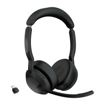 Cuffia professionale Jabra Evolve2 55 Stereo MS Bluetooth, Canc. rumore, Cert. Microsoft  - con Link 380/390C 25599-999-899 JABR