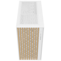 CASE ITEK TOWER "Case WOODY" Gaming Tower 2*USB3,1*USB-C 3*12cm fan ARGB,  Temp Glass Sidel, BIANCO+Wood Front -  ITGCAWO28W ITG