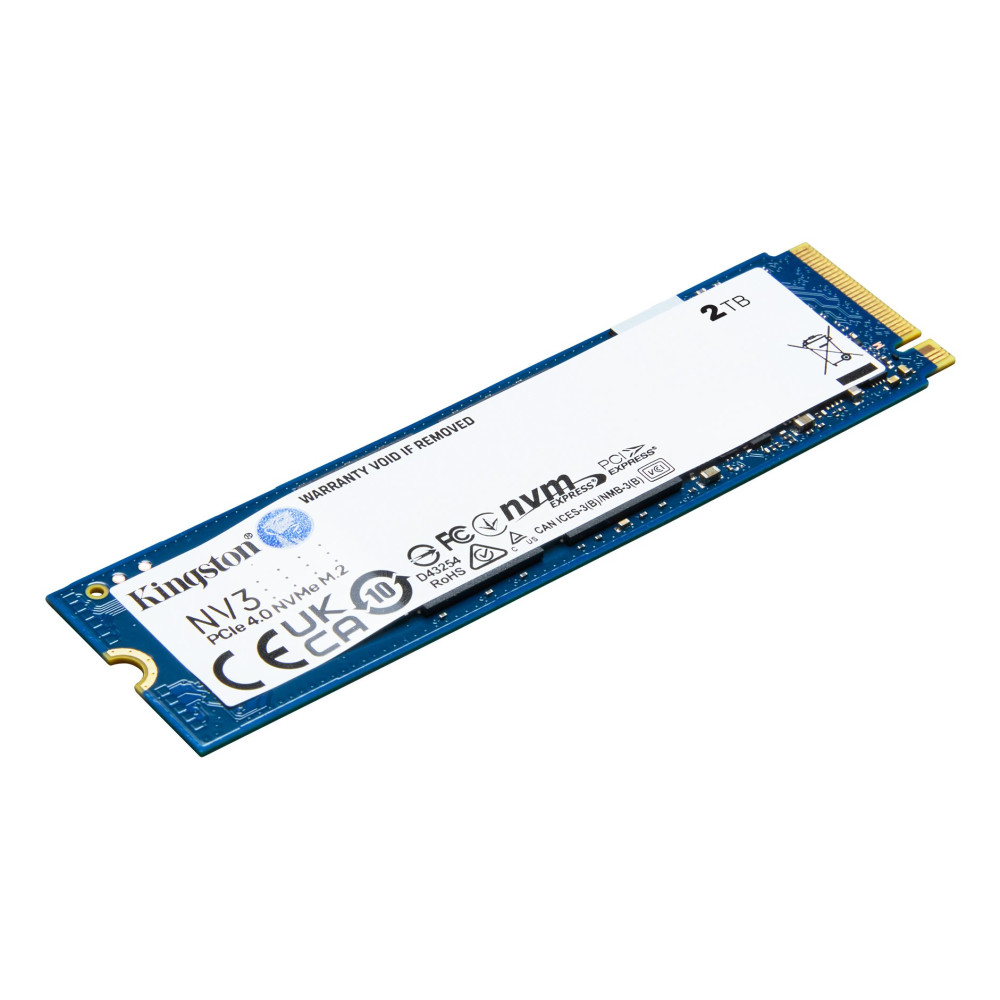 SSD KINGSTON M.2(2280)  2TB NVME SNV3S/2000GPCIE 4.0X4 READ:6000MB/S-WRITE:4000MB/S SNV3S/2000G KINGSTON