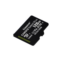 SD-MICRO KINGSTON  128GB incl. Adapter  CLASS 10 UHS-I 100MB/s + ADATTATORE Canvas Select - SDCS2/128GB SDCS2/128GB KINGSTON