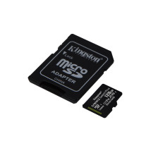 SD-MICRO KINGSTON  128GB incl. Adapter  CLASS 10 UHS-I 100MB/s + ADATTATORE Canvas Select - SDCS2/128GB SDCS2/128GB KINGSTON