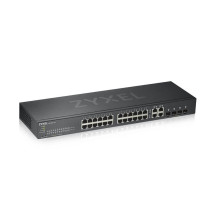 SWITCH ZYXEL GS1920-24V2 24P GIGABIT+4P DUAL GIGABIT-IPv6,VLAN,QoS,IGMP-Design senza ventole,Rack,WEB MANAGED FREE Nebula Basic 