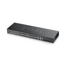 SWITCH ZYXEL GS1920-24V2 24P GIGABIT+4P DUAL GIGABIT-IPv6,VLAN,QoS,IGMP-Design senza ventole,Rack,WEB MANAGED FREE Nebula Basic 