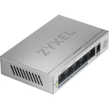 SWITCH ZYXEL GS1005HP-EU0101F 5P LAN GIGABIT (4 porte PoE, erogazione fino a 60W) UNMANAGED DESKTOP, Case metallico GS1005HP-EU0