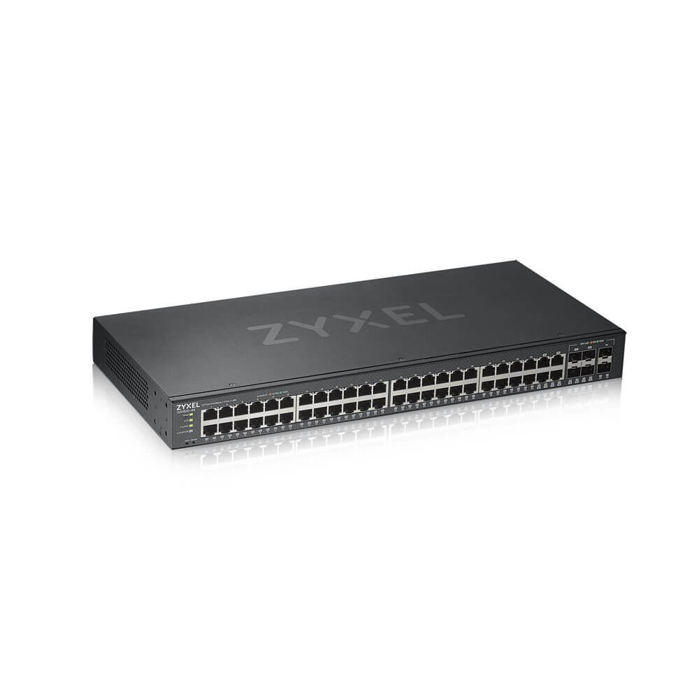 SWITCH ZYXEL GS1920-48V2 44P GIGABIT+4P  DUAL GIGABIT+2P SFP GIGABIT,  IPv6, RACK,WEB MANAGED FREE Nebula Basic GS1920-48V2-EU01