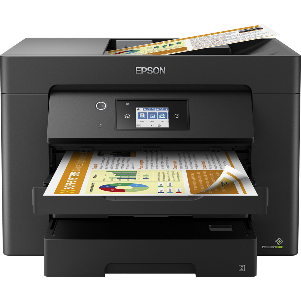 MULTIFUNZIONE EPSON WorkForce WF-7830DTWF A3 32/22PPM 2x 500FF Scan 1200x2400 FAX ADF DUPLEX LAN WiFi Direct USB C11CH68403 EPSO
