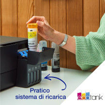 MULTIFUNZIONE EPSON EcoTank ET-2860 A4 33/15PPM 100FF WiFi USB Epson Connect C11CJ67428 EPSON