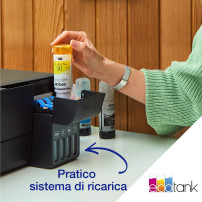 MULTIFUNZIONE EPSON EcoTank ET-2860 A4 33/15PPM 100FF WiFi USB Epson Connect C11CJ67428 EPSON