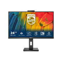 MONITOR PHILIPS LED 23.8"Wide 24B1U5301H/00 IPS 1920x1080 300cd/mq 1000:1 2x5W MM WEBCAM Reg.H PIVOT HDMI DP USB-C docking 24B1U