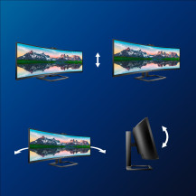MONITOR PHILIPS LED 49"Wide CURVED 499P9H/00 5120x1440 5ms 80.000.000:1 2x5W MM WEBCAM Reg.inH 2HDMI DP USB-C GAMING 499P9H/00 P