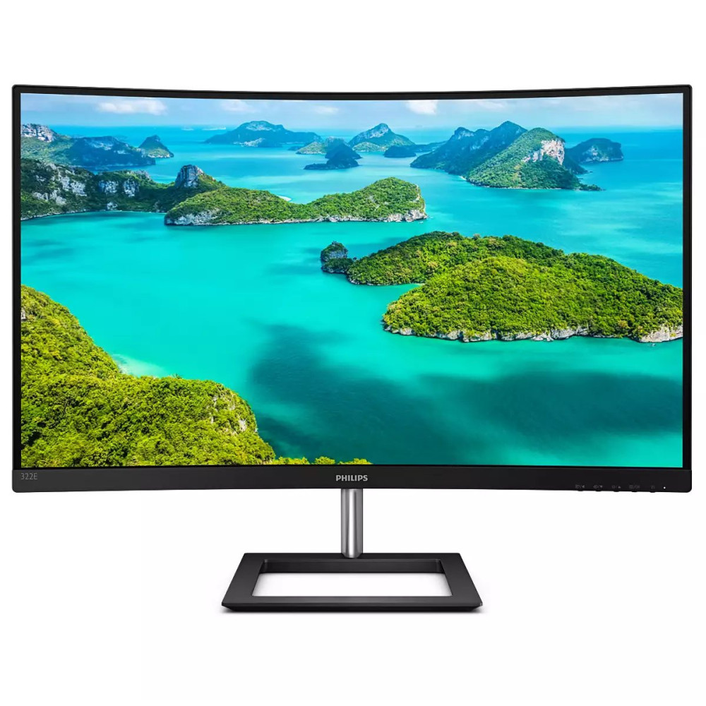 MONITOR PHILIPS LED 31.5" Wide CURVED 322E1C/00 VA 1920x1080 4ms 250cd/m² 3.000:1 MEGA INFINITY VGA HDMI DP GAMING 322E1C/00 PHI