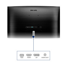 MONITOR PHILIPS LED 32"Wide CURVED 325E1C/00 VA 2560x1440 4ms 250cd/mq 3.000:1 (MEGA INFINITY) VGA HDMI DP GAMING 325E1C/00 PHIL