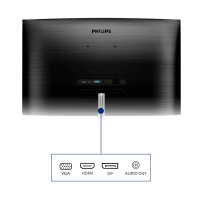 MONITOR PHILIPS LED 32"Wide CURVED 325E1C/00 VA 2560x1440 4ms 250cd/mq 3.000:1 (MEGA INFINITY) VGA HDMI DP GAMING 325E1C/00 PHIL