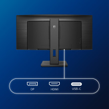 MONITOR PHILIPS LED 34" CURVED 346B1C/00 VA 3440x1440 5ms 300cd/m² 3000:1 (80.000.000:1)2x5W MM RegH HDMI DP USB-C GAMING 346B1C