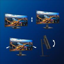 MONITOR PHILIPS LED 34" CURVED 346B1C/00 VA 3440x1440 5ms 300cd/m² 3000:1 (80.000.000:1)2x5W MM RegH HDMI DP USB-C GAMING 346B1C