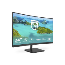 MONITOR PHILIPS LED 23.6" Wide CURVED 241E1SCA/00 VA 1920x1080 4ms 250cd/m² 3000:1 Mega Infinity DCR 2x3W MM VGA HDMI GAMING 241