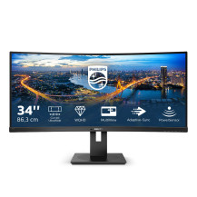 MONITOR PHILIPS LED 34" Wide CURVED 345B1C/00 IPS 3440x1440 5ms 300cd/m² 3.000:1(80.000.000:1)2x5W MM 2HDMI DP USB GAMING 345B1C
