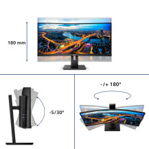 MONITOR PHILIPS LED 34" Wide CURVED 345B1C/00 IPS 3440x1440 5ms 300cd/m² 3.000:1(80.000.000:1)2x5W MM 2HDMI DP USB GAMING 345B1C