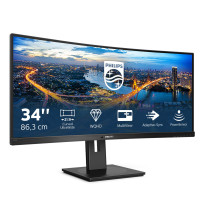 MONITOR PHILIPS LED 34" Wide CURVED 345B1C/00 IPS 3440x1440 5ms 300cd/m² 3.000:1(80.000.000:1)2x5W MM 2HDMI DP USB GAMING 345B1C