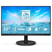 MONITOR PHILIPS LED 21.5" Wide 221V8/00 VA 1920x1080 4ms 250cd/mq 3000:1 (Mega Infinity DCR) VGA HDMI 221V8/00 PHILIPS
