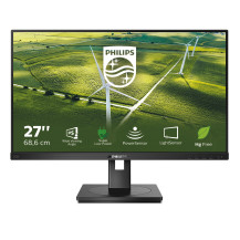 MONITOR PHILIPS LED 27"Wide 272B1G/00 IPS 1920x1080 4ms 250cd/mq 1.000:1 2x2W MM Pivot RegH VGA DVI HDMI DP USB Low Power Green 
