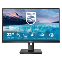 MONITOR PHILIPS LED 21.5" Wide 222S1AE/00 IPS 0.248 1920x1080 Full HD 4ms 250cd/m² 1000:1 2x2W MM PIVOT RegH VGA DP HDMI DP 222S